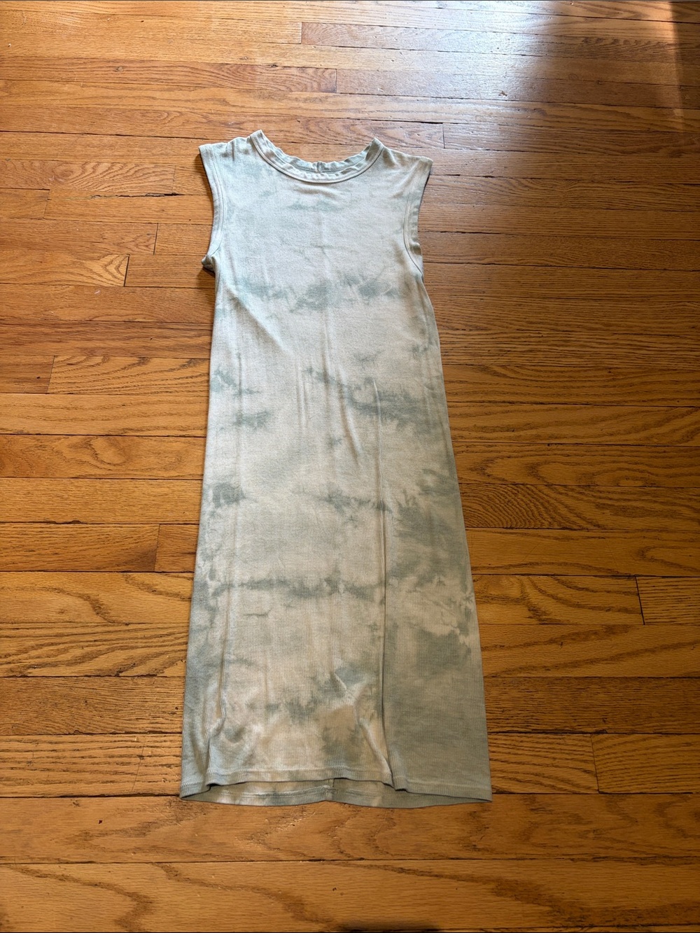 Enza Costa Rib Sleeveless Mini Dress - Grey Ionic Color - Size Small
